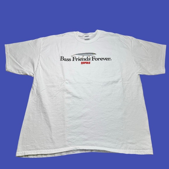 Gildan Other - Rapala Bass Friends Forever T Shirt 2XL White Fishing Lure Graphic Y2K